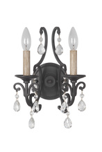Craftmade 38962-MBK - 2 Light Wall Sconce